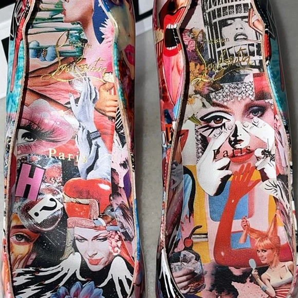 Christian Louboutin Hot Chick Printed 100mm Pumps - Picture 6 of 10